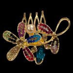 Crystal Decorative Hair Comb | Colorful Rhinestone - ZC