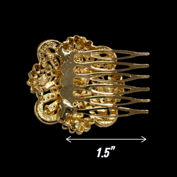 Rhinestone Crystal Decorative Hair Comb - ZD - Image 3
