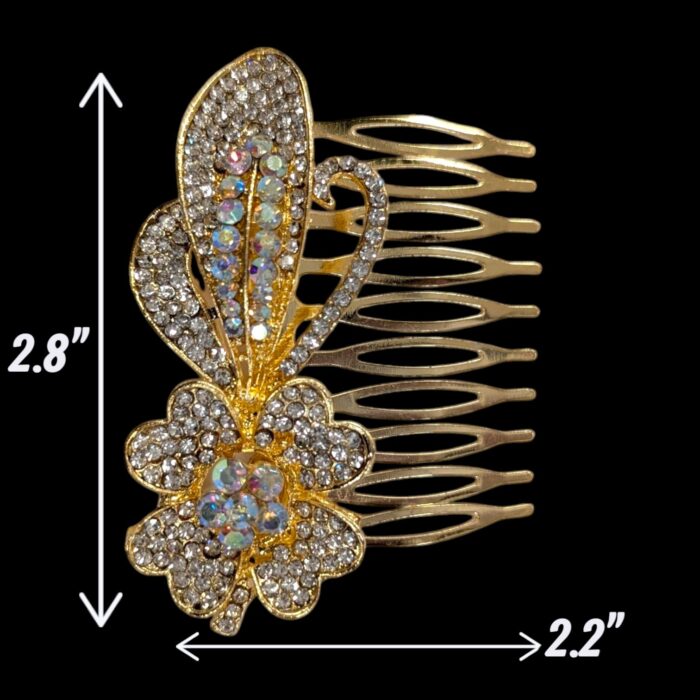 Rhinestone Crystal Decorative Hair Comb - ZE - Image 2