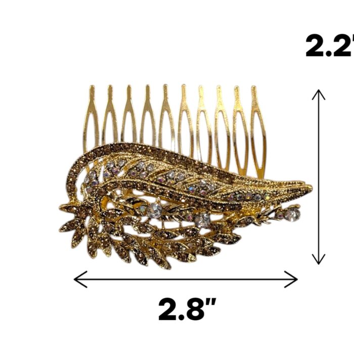Rhinestone Crystal Decorative Hair Comb - ZG - Image 2