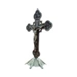 Twelve Apostles Alloy metal Standing Crucifix - Silver ox - Image 4