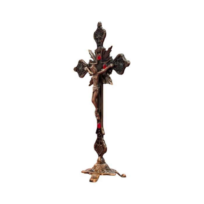 Standing Crucifix – Decorative Crosses - Copper ox - Image 4