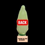 Back profile view of Glow in Dark Virgin Mary statue for home Altar