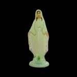 Close up of Glow in the Dark Virgin Mary statue