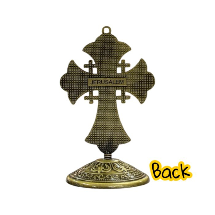Crucifix Cross Metal Statue - 3.5 inch - GB - Image 6