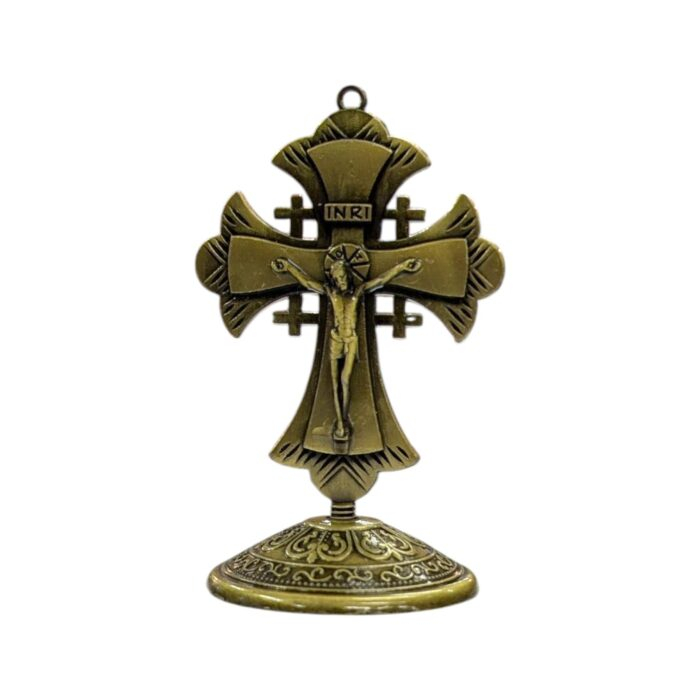 Crucifix Cross Metal Statue - 3.5 inch - GB - Image 5