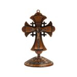Crucifix Cross Metal Statue - 3.5 inch - CB - Image 5