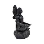 Side profile view of Black Mahayogi Shiv Idol
