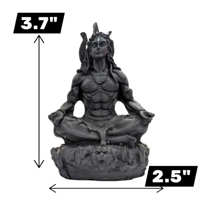 Dimensions of Shiv murti in Black