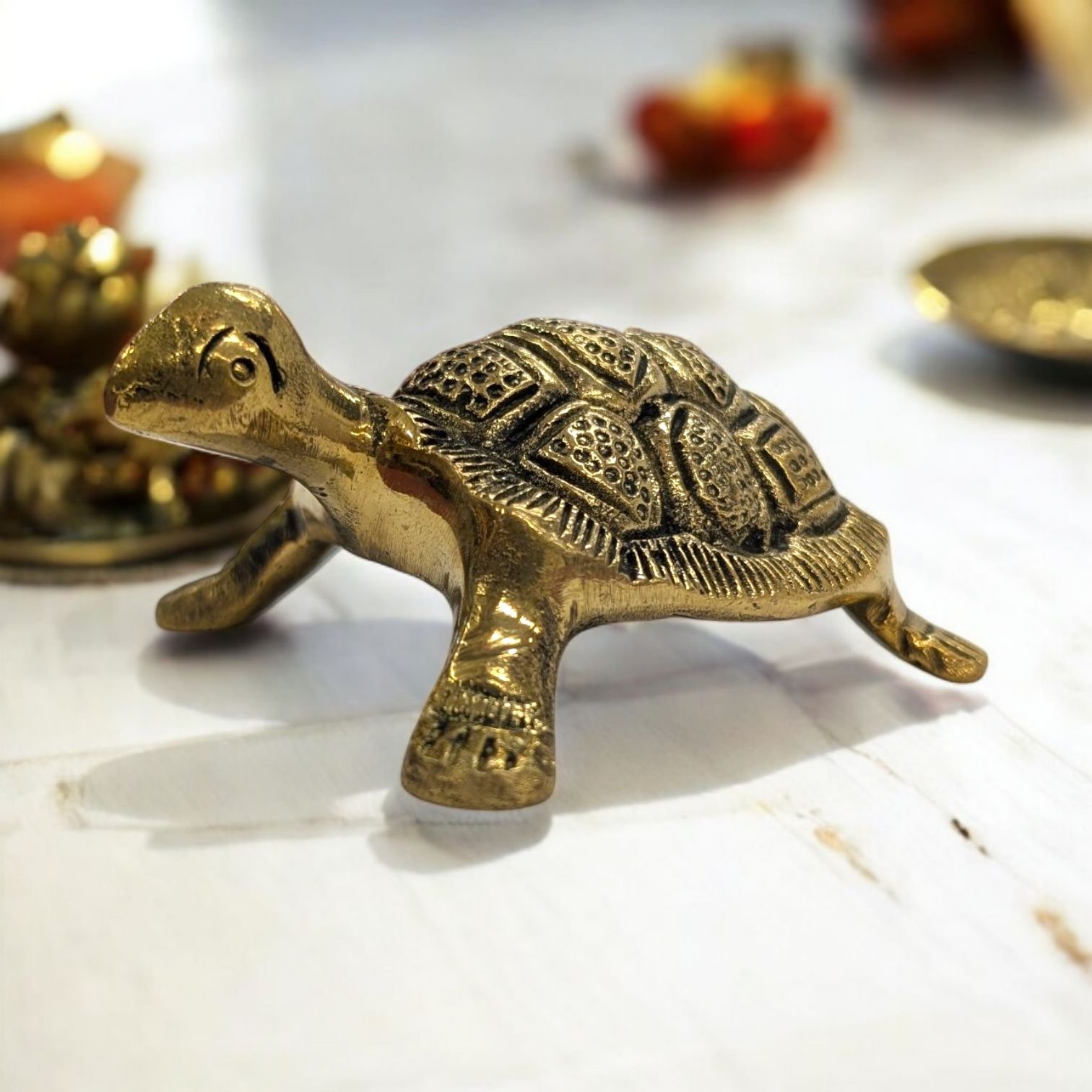 Brass Tortoise - Turtle 4 inch | Vastu Addition to your home