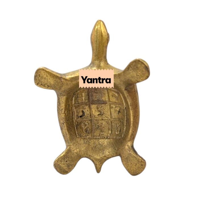 Yantra under brass tortoise