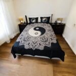 Yin Yang Mandala bedding set | Cotton Bedsheet with 2 Pillow Covers
