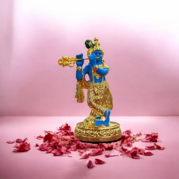 Gold plated Krishna Idol | Perfect for gifts and Home Mandir