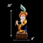 Lord Krishna statue - 23 inch - color - Image 2