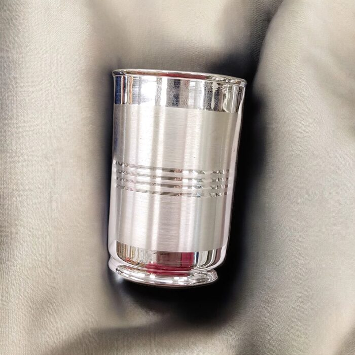 Pure Silver Glass | 3.1 inch pure silver glass