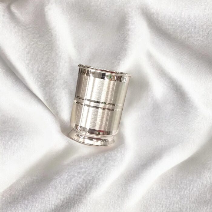 Pure Silver Glass - 1.8 inch | Small Silver Tumbler for Gift