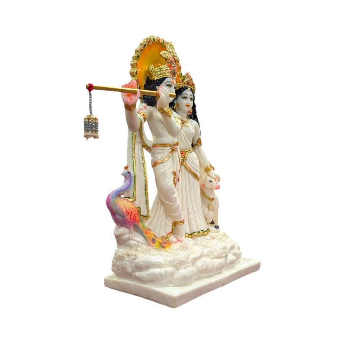 Radha Krishna – White – 18 inches - Image 4