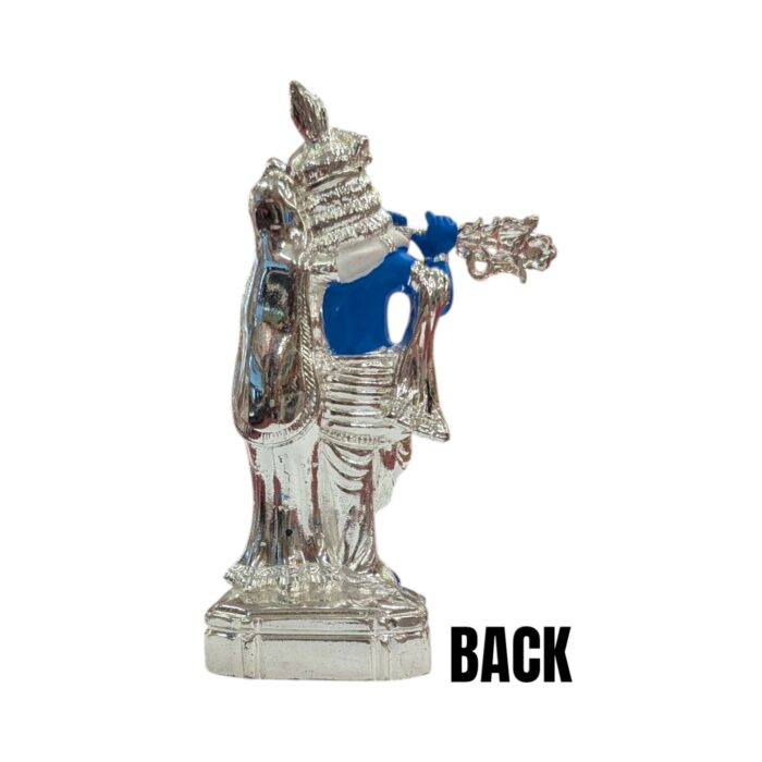 Backside profile view of Radha Krishna Statue