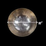 Hand beaten Brass Tibetan Singing Bowl – Ten inch – Matt Finish - Image 3