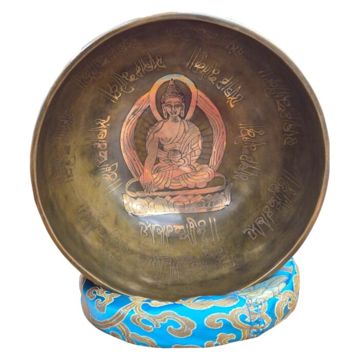 Fine Etched Handmade Singing Bowl - 7 inch - Image 2