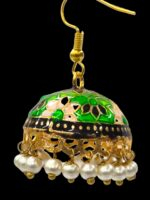 Meena Jhumki earrings - Image 3