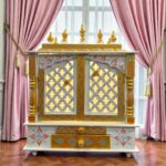 Wooden puja mandir for home | Handmade home temple
