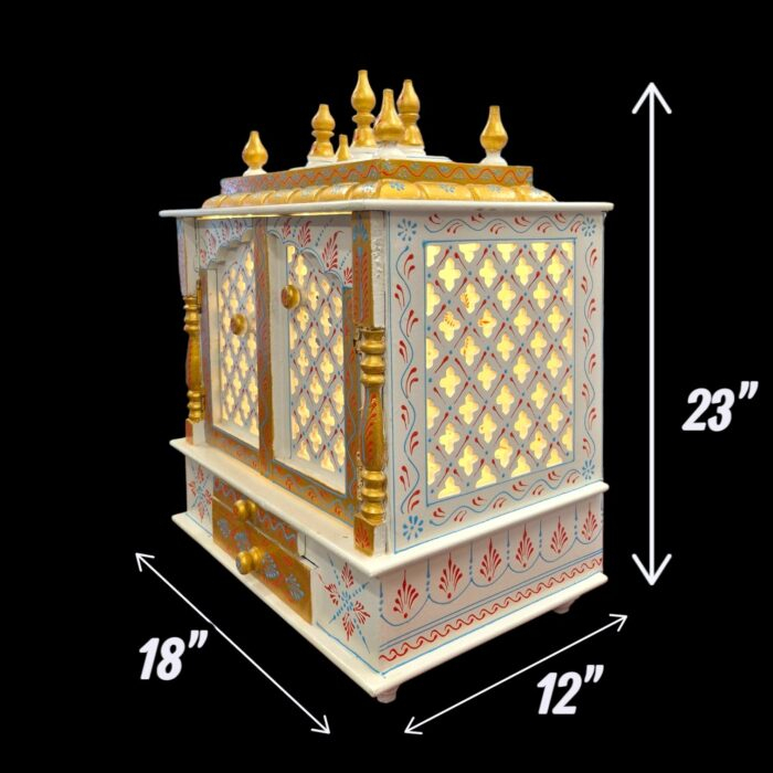 Dimensions of wooden mandir for home