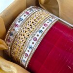 Designer Chura - Red - Veil | Wedding Chura Bangles - Image 2