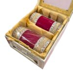 Designer Chura - Red - Veil | Wedding Chura Bangles - Image 5