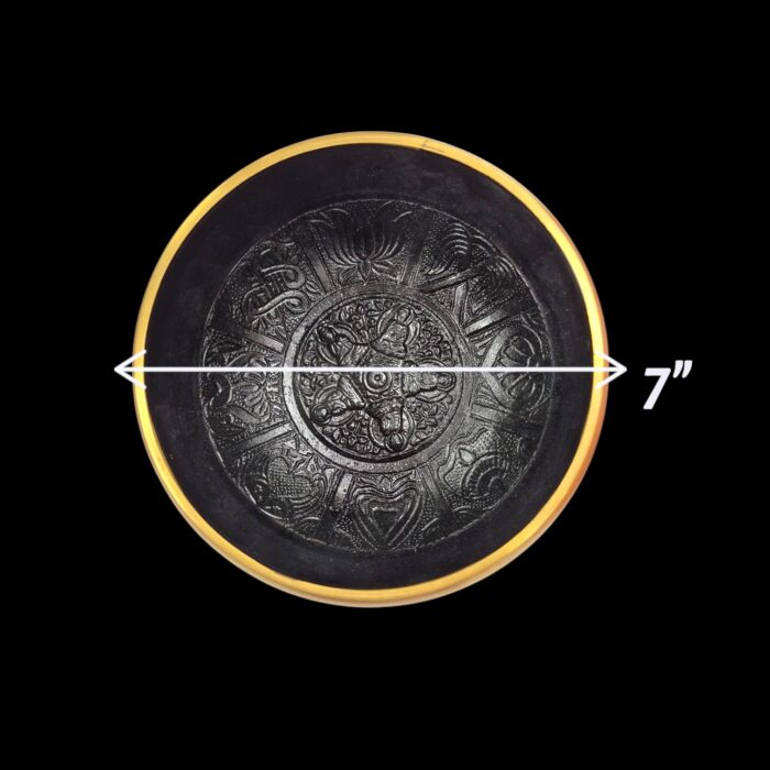 7 inch - Brass Singing Bowl - Machine made - Image 6