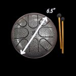 Steel Tongue Drum with a Carry Bag - 6.5 Inches - Image 3