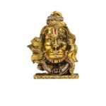 Hanuman face Car Dashboard Idol - Golden - Image 2