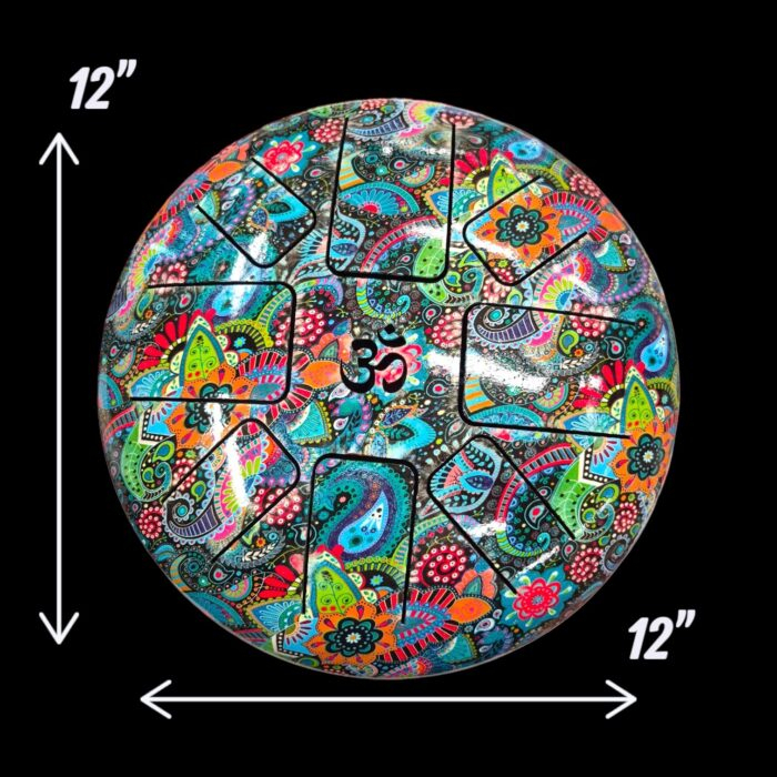 Steel Tongue Drum with a Carry Bag - 12 Inches - Image 3