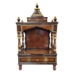 Wooden pooja mandir - 37inch | Large home temple - Image 5