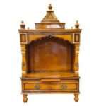 Wooden pooja mandir - 37inch | Large home temple - Image 5