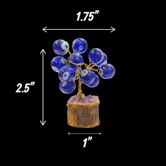 Dimension of the tree of life with evil eye beads | Set of 4