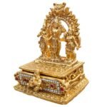 Side profile view of kumkum box