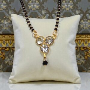 3 Stone Pendant Mangal sutra | Small Stone pendant Mangalsutra