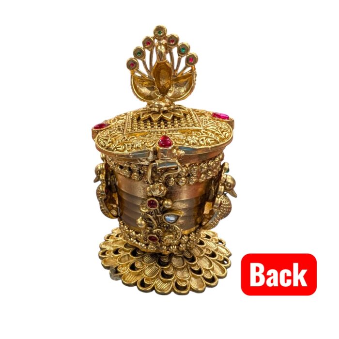 Peacock Themed Kumkum Box - Image 10