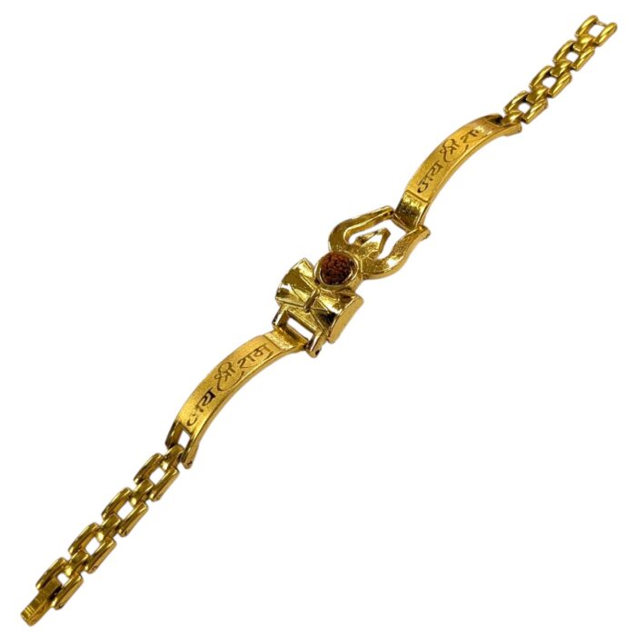 Jai Shri Ram Bracelet - Trishul with Rudraksha - Image 3