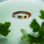 Beaded Stretch Healing Crystals with Rudraksha beads Bracelets