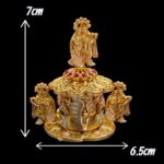 Radha Krishna Themed Kumkum Box - Image 3