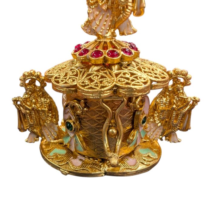 Radha Krishna Themed Kumkum Box - Image 7