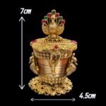 Peacock Themed Kumkum Box - Image 2