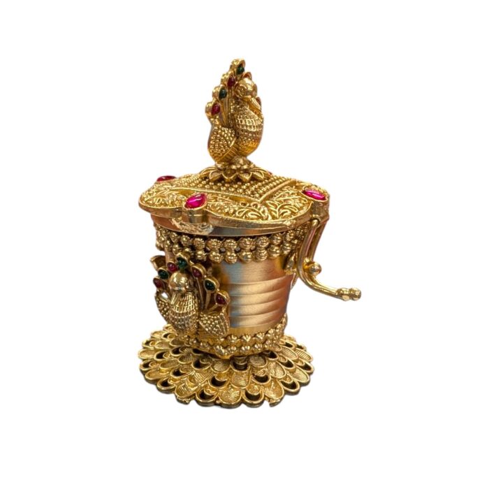 Peacock Themed Kumkum Box - Image 7