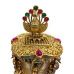 Peacock Themed Kumkum Box - Image 4