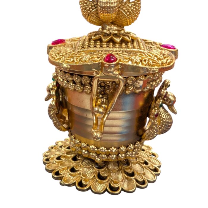 Peacock Themed Kumkum Box - Image 5