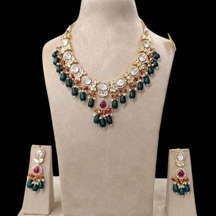 Necklace with earrings | Semi Precious Necklace and Earring Set - Image 2