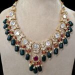 Necklace with earrings | Semi Precious Necklace and Earring Set