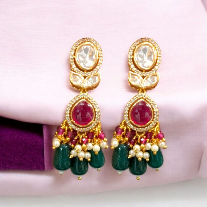 Necklace with earrings | Semi Precious Necklace and Earring Set - Image 6